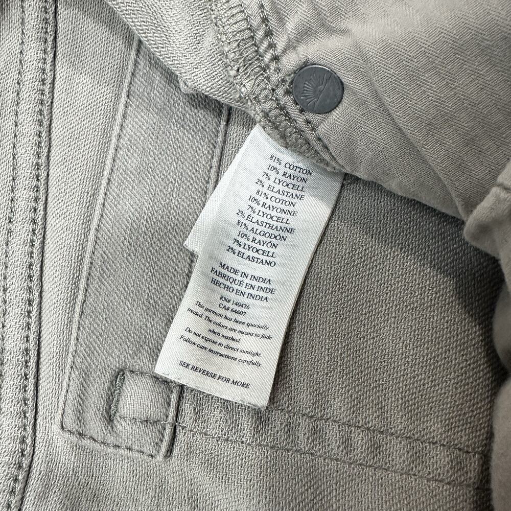 Faherty Pants Mens 32x30 Gray Stretch Terry 5 Pocket Work Travel Casual Preppy - Picture 8 of 10